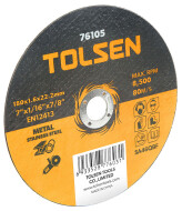 Disc plat de taiere metal, si otel inoxidabil, 230x2.0x22 mm, Tolsen