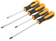 Set de 4 surubelnite Cr-V cu varf magnetic, Tolsen