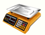 Cantar electronic , greutate maxima 40 kg , acumulator integrat, platan inox , incarcare priza, Tolsen